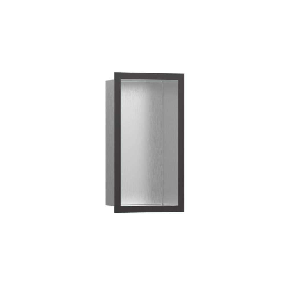 Wall Niche Brushed Stainless Steel With Design Frame 12''X 6''-shop