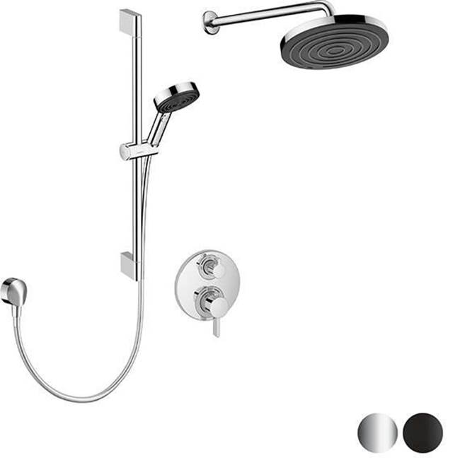Hansgrohe Ecostat Round Thermostatic Shower Kit-shop