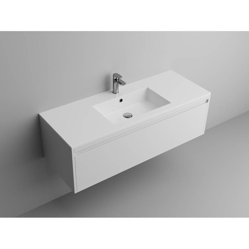 ICO Bath Square 48'' Vanity Sink Top - Gloss White-related