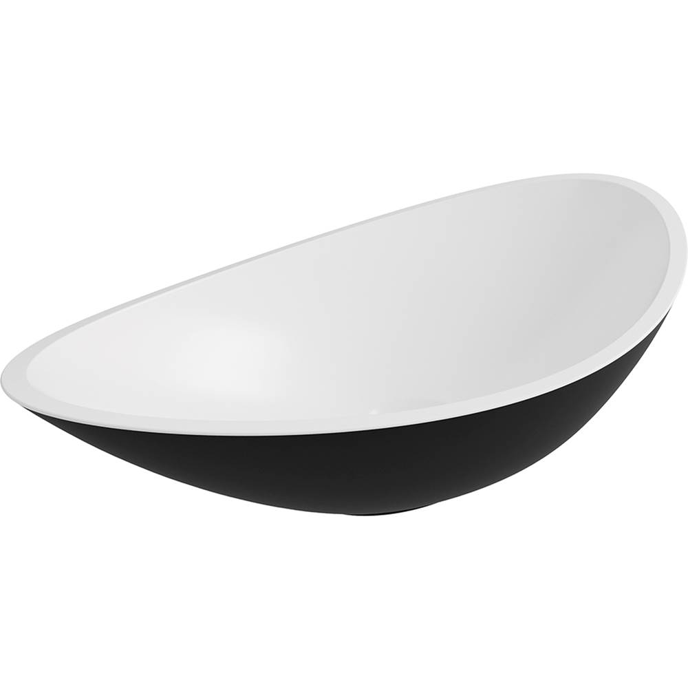ICO Bath Cavalli Vessel Sink - Matte White/Matte Black-related