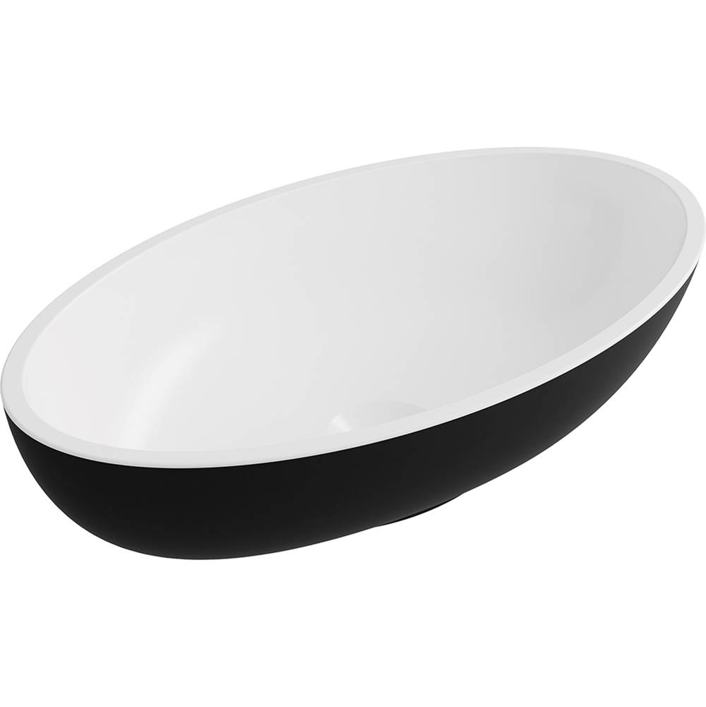 ICO Bath Puccini Vessel Sink - Matte White/Matte Black-related