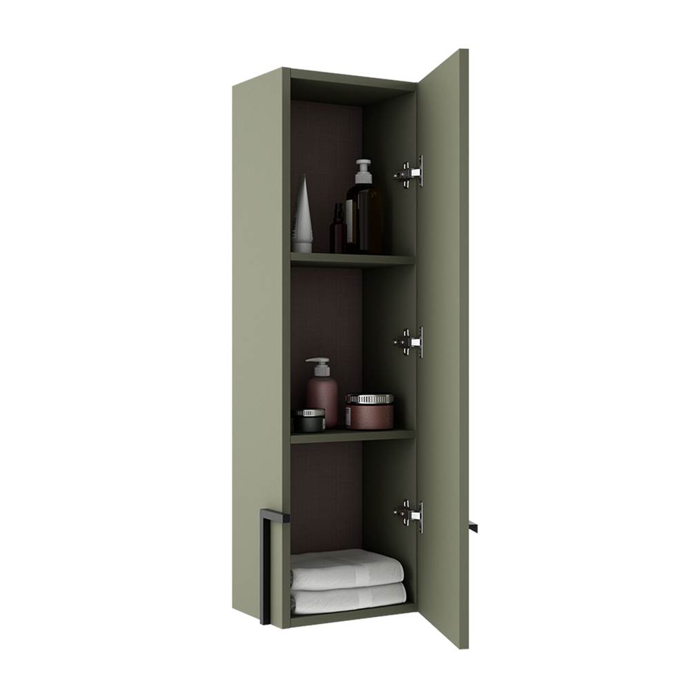 ICO Bath Accent Right Hand Wall Cabinet - Sage Green-related