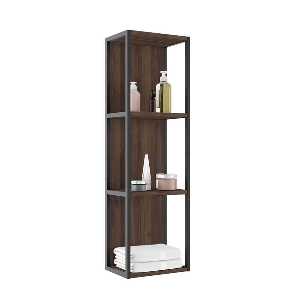 ICO Bath Accent Open Wall Cabinet - Dark Walnut-related