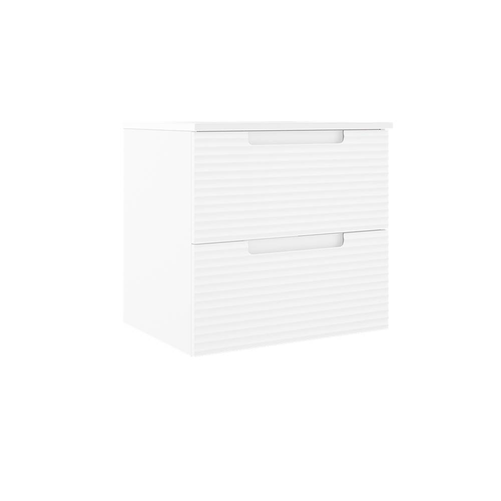 ICO Bath Coda 24'' Two Drawer Wall-Mounted Vanity - Matte White Ripple-related