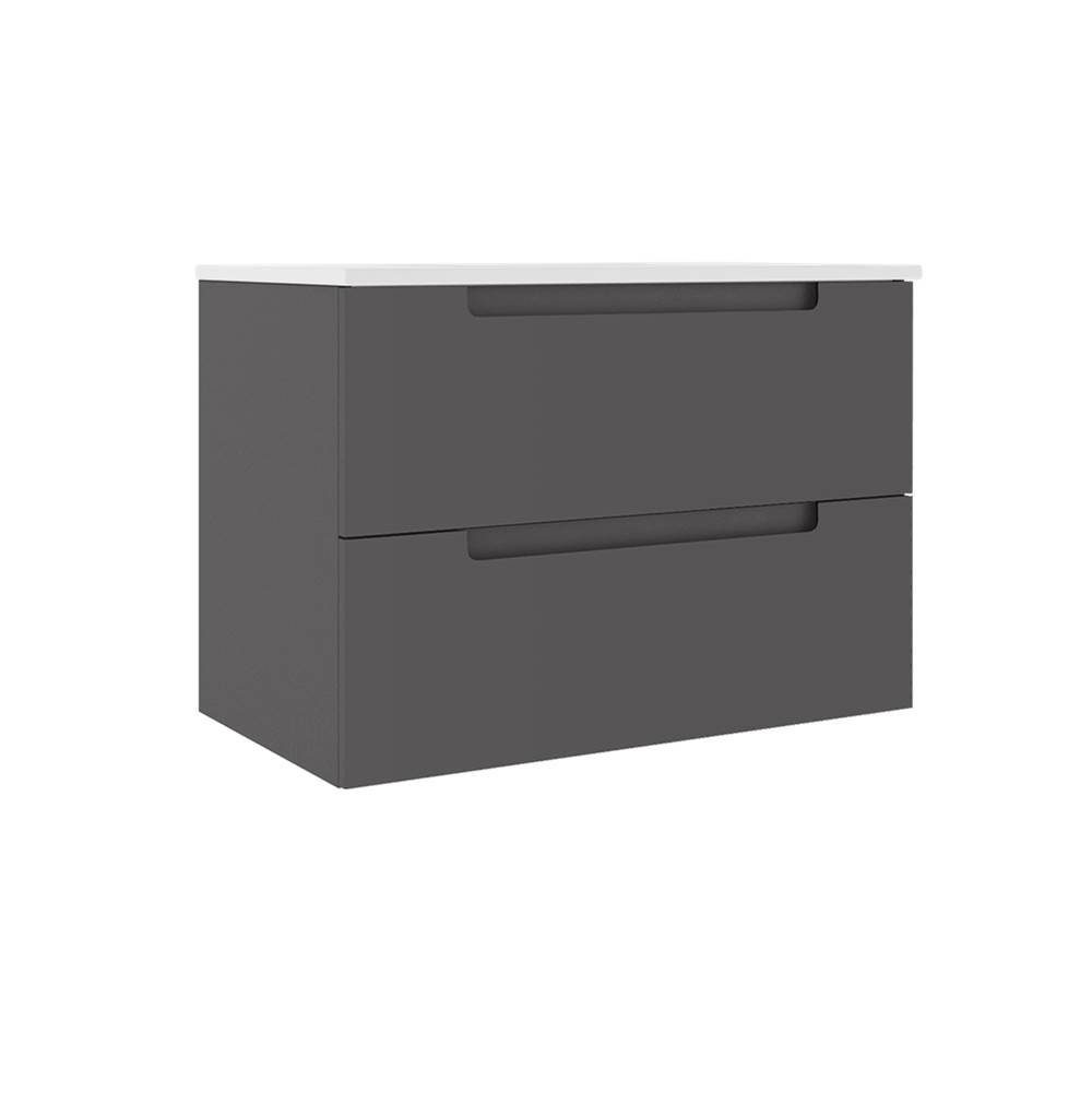 ICO Bath Coda 31'' Two Drawer Wall-Mounted Vanity - Ash Grey-related