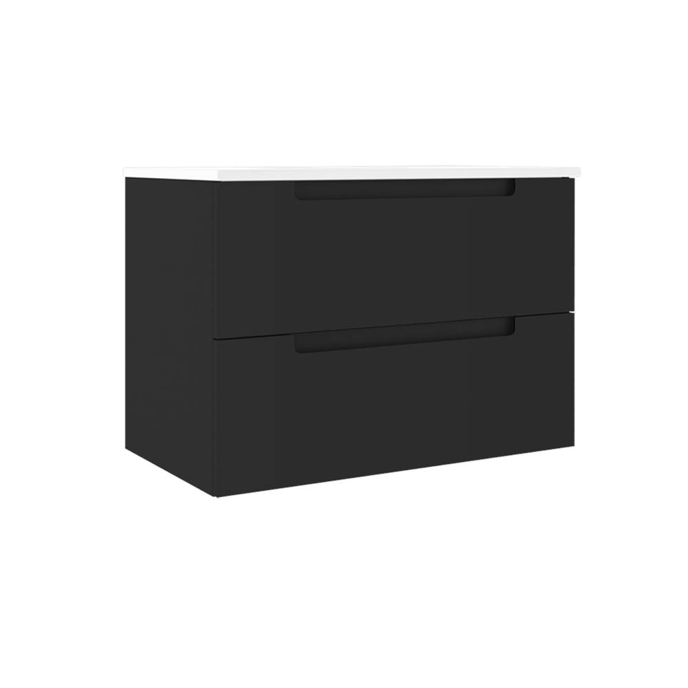 ICO Bath Coda 31'' Two Drawer Wall-Mounted Vanity - Matte Black-related