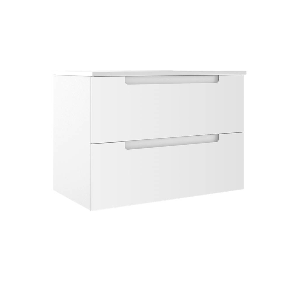 ICO Bath Coda 31'' Two Drawer Wall-Mounted Vanity - Matte White-related