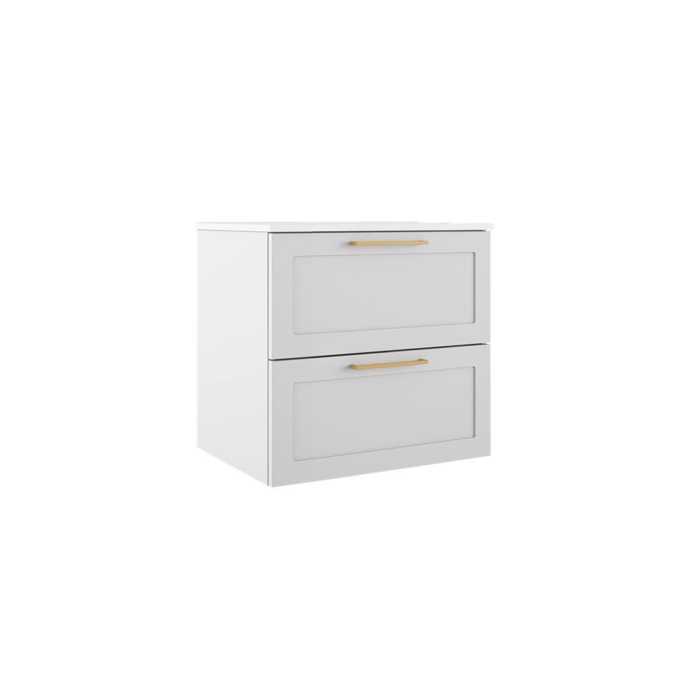 ICO Bath Rhythm 24'' Two Drawer Wall-Mounted Vanity - Matte White-related