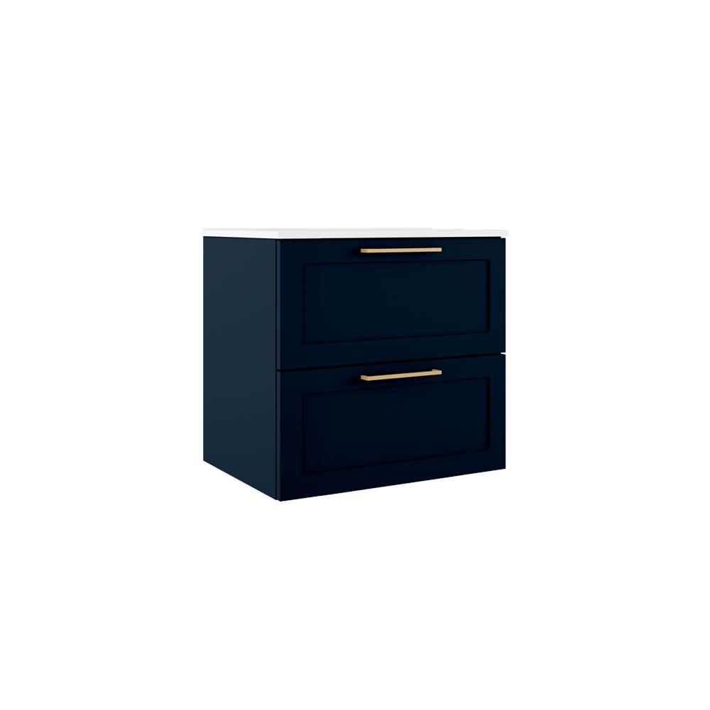 ICO Bath Rhythm 24'' Two Drawer Wall-Mounted Vanity - Navy Blue-related