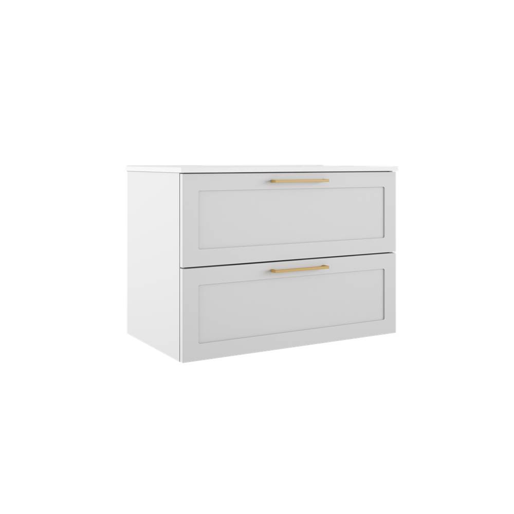 ICO Bath Rhythm 31'' Two Drawer Wall-Mounted Vanity - Matte White-shop