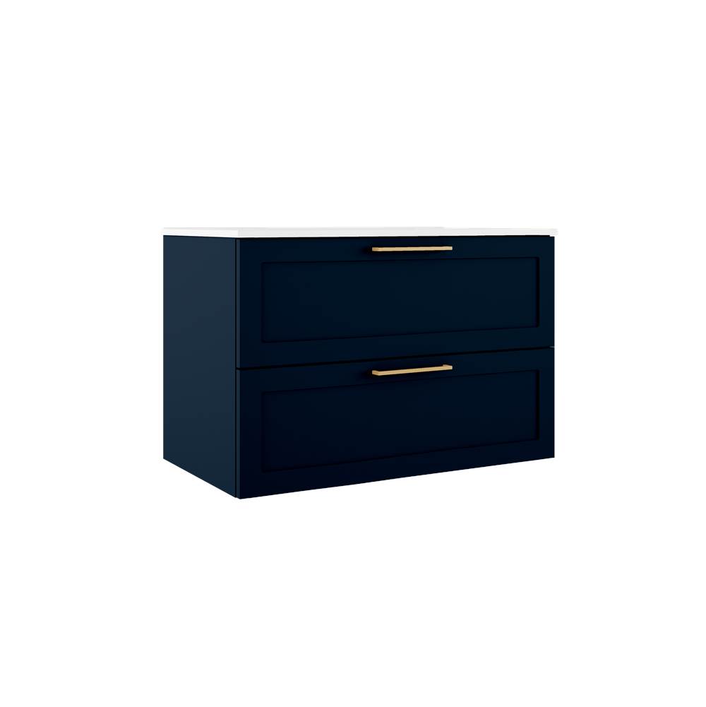 ICO Bath Rhythm 36'' Two Drawer Wall-Mounted Vanity - Navy Blue-related
