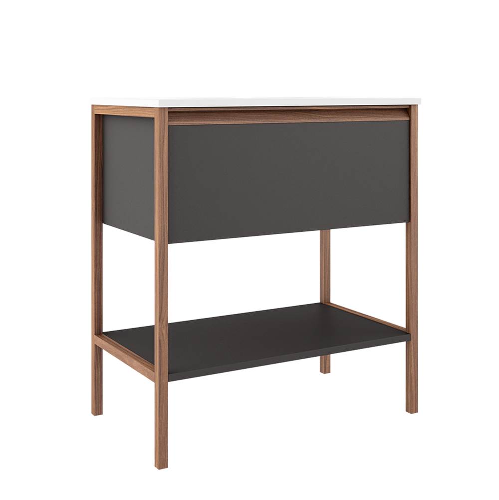 ICO Bath Tempo 31'' One Drawer One Shelf Freestanding Vanity - Ash Grey-shop