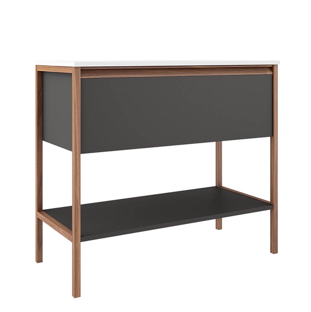 ICO Bath Tempo 36'' One Drawer One Shelf Freestanding Vanity - Ash Grey-shop