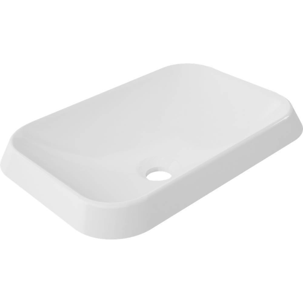 ICO Bath Rossini Rectangle Vessel Sink - Gloss White-related