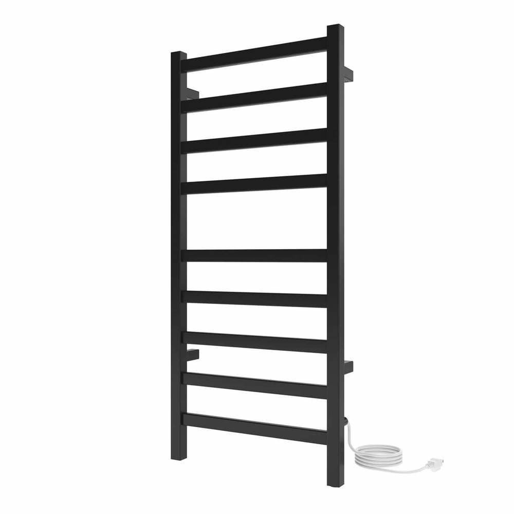 ICO Bath 18''x40'' Kontour Square Electric Plug-In Towel Warmer - Matte Black-shop