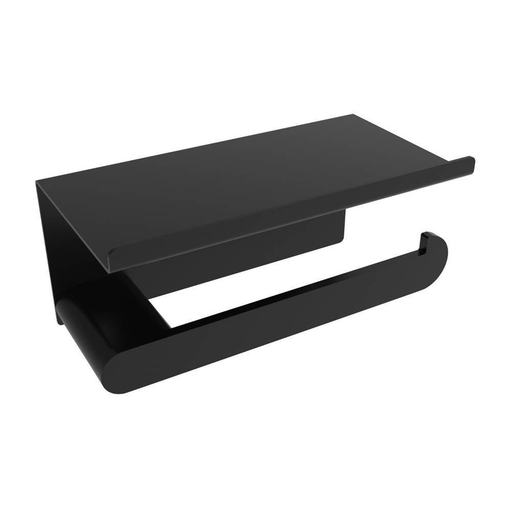 ICO Bath Flow Toilet Paper Holder With Shelf - Matte Black-related