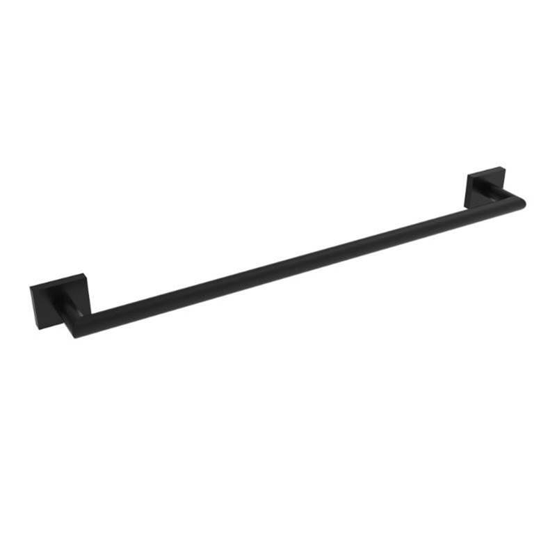 ICO Bath Crater 24'' Towel Bar - Matte Black-shop