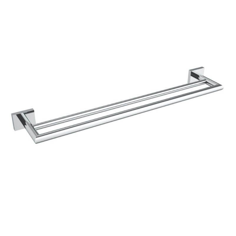 ICO Bath Crater 24'' Double Towel Bar - Chrome-shop