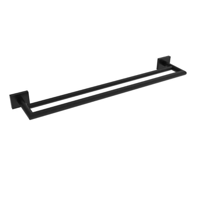 ICO Bath Crater 24'' Double Towel Bar - Matte Black-related