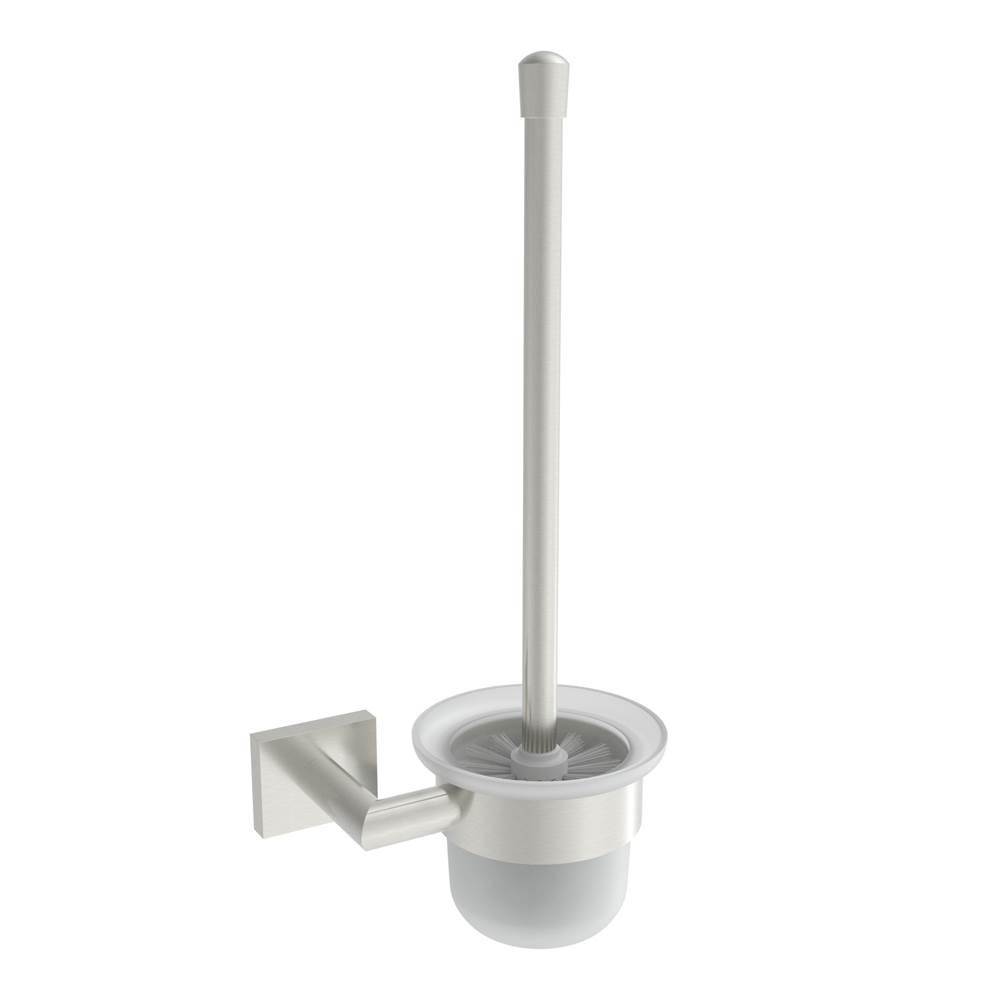 ICO Bath Crater Wall-Mounted Toilet Brush - Brushed Nickel-related