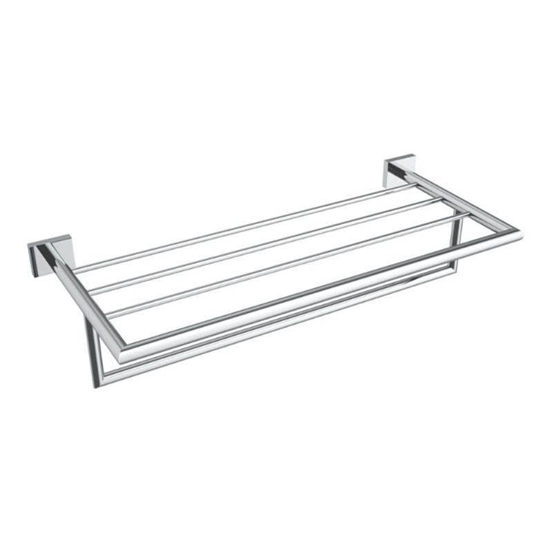 ICO Bath Crater Towel Shelf With Bar - Chrome-related