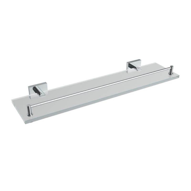 ICO Bath Crater Glass Shelf - Chrome-shop
