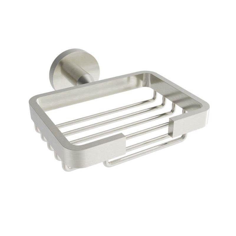 ICO Bath Summit Soap Basket - Brushed Nickel-shop