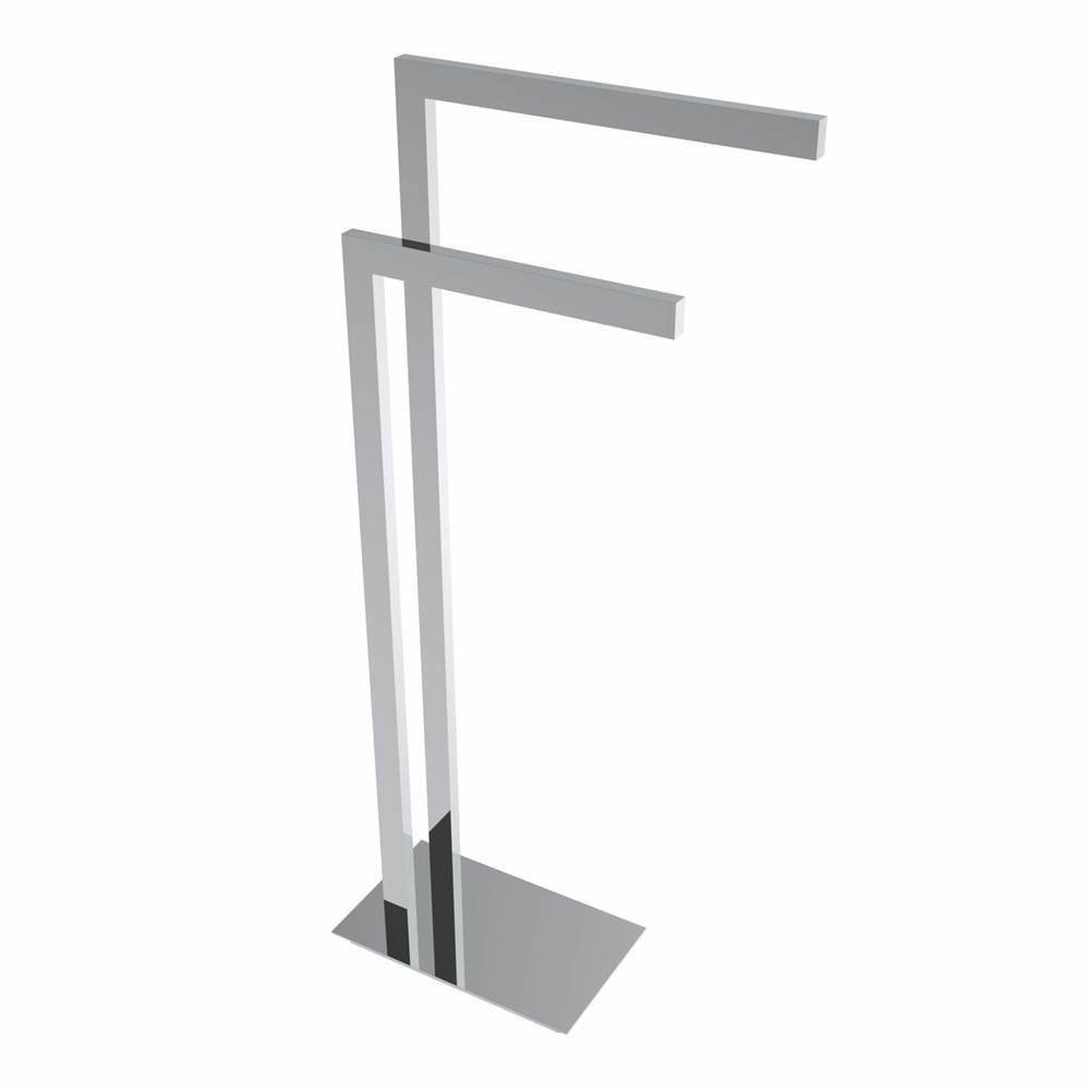 ICO Bath Square Freestanding Double Towel Bar - Chrome-shop