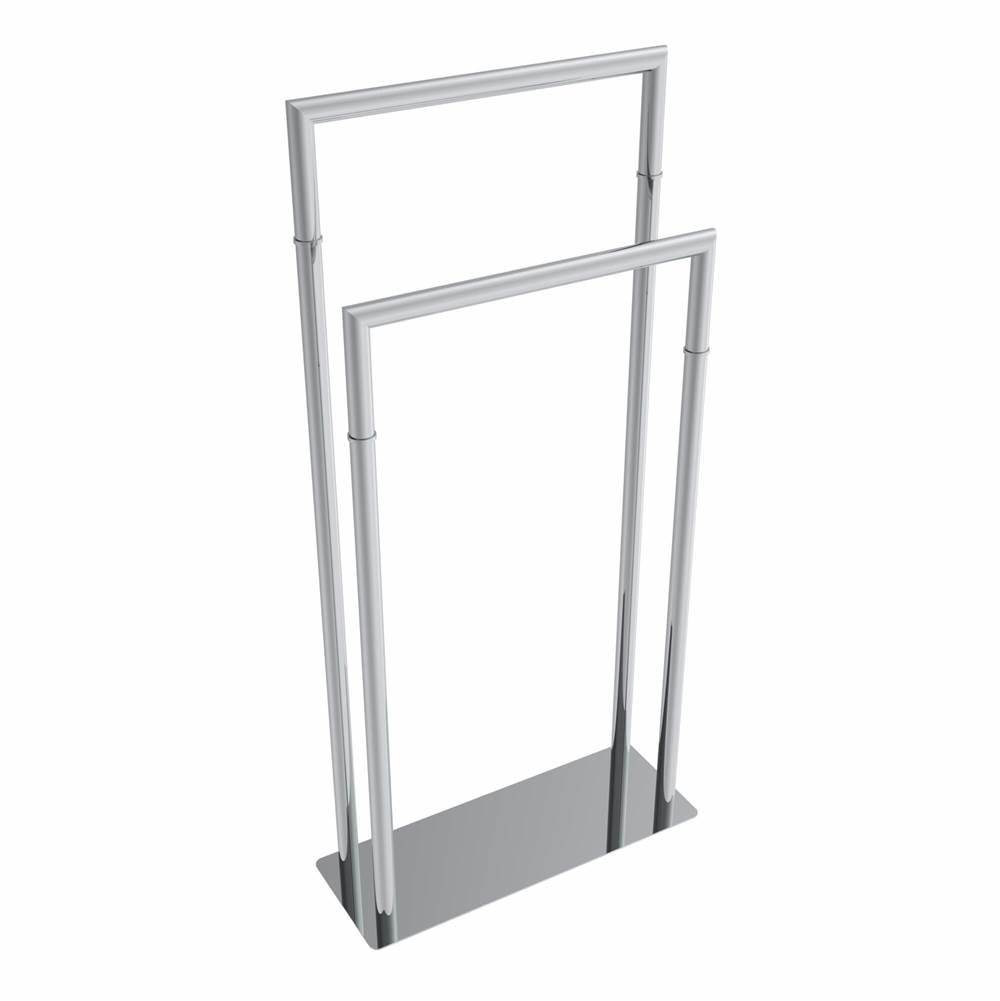 ICO Bath Round Freestanding Towel Stand - Chrome-related