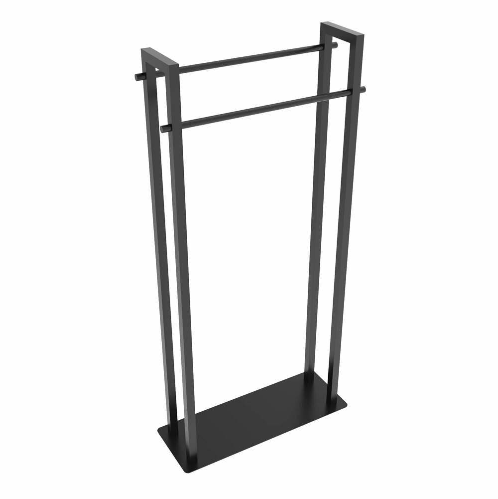 ICO Bath Square Freestanding Towel Stand - Matte Black-shop