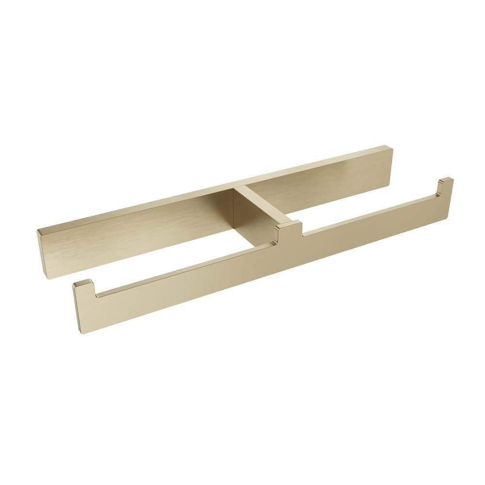 ICO Bath Erupt Double Toilet Paper Holder - Brushed Gold Light-shop