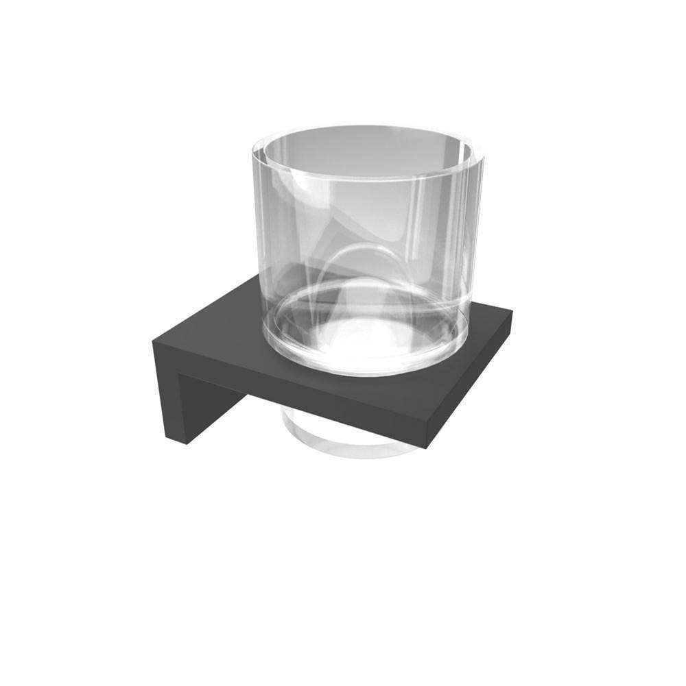 ICO Bath Erupt Glass Tumbler - Matte Black-shop