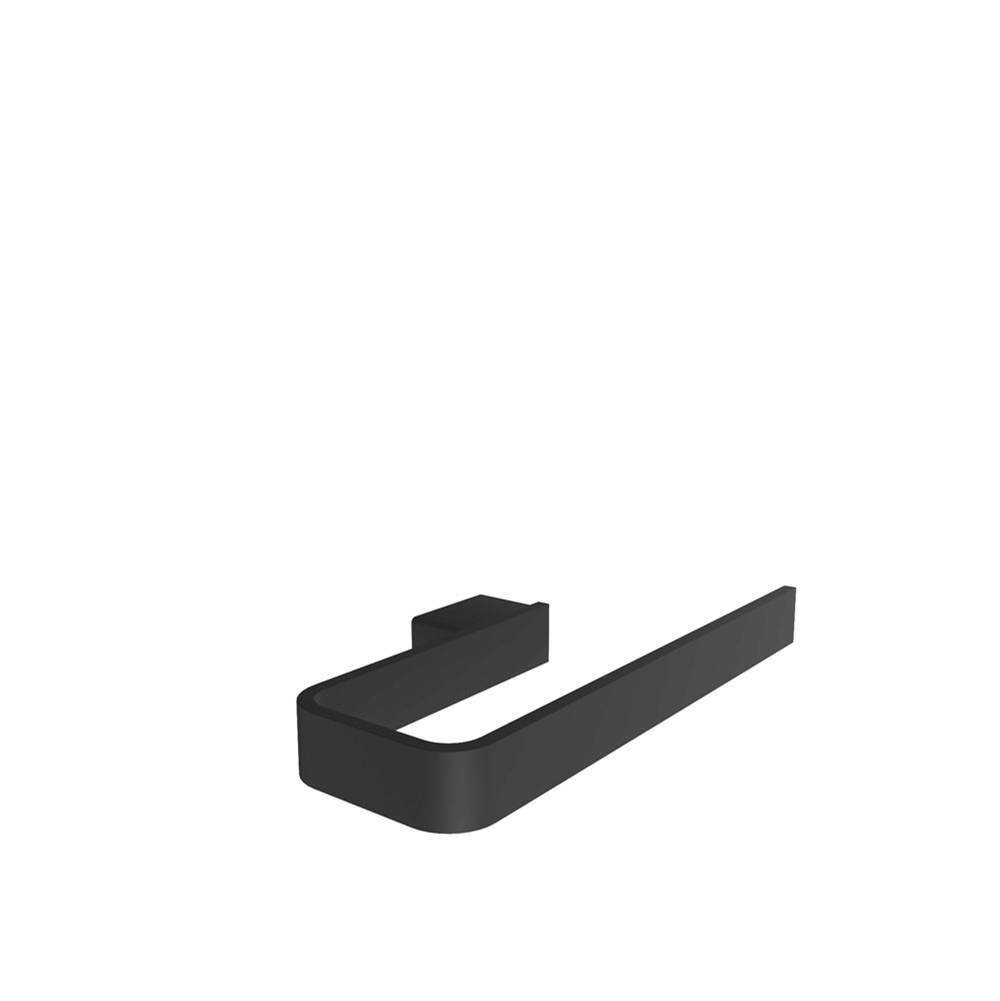 ICO Bath Cinder 8'' Towel Bar - Matte Black-shop