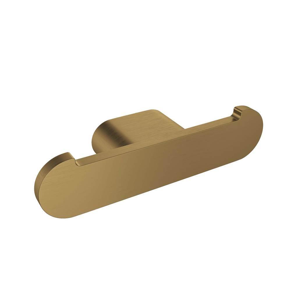ICO Bath Flow Double Towel Hook - Brushed Gold Dark-shop