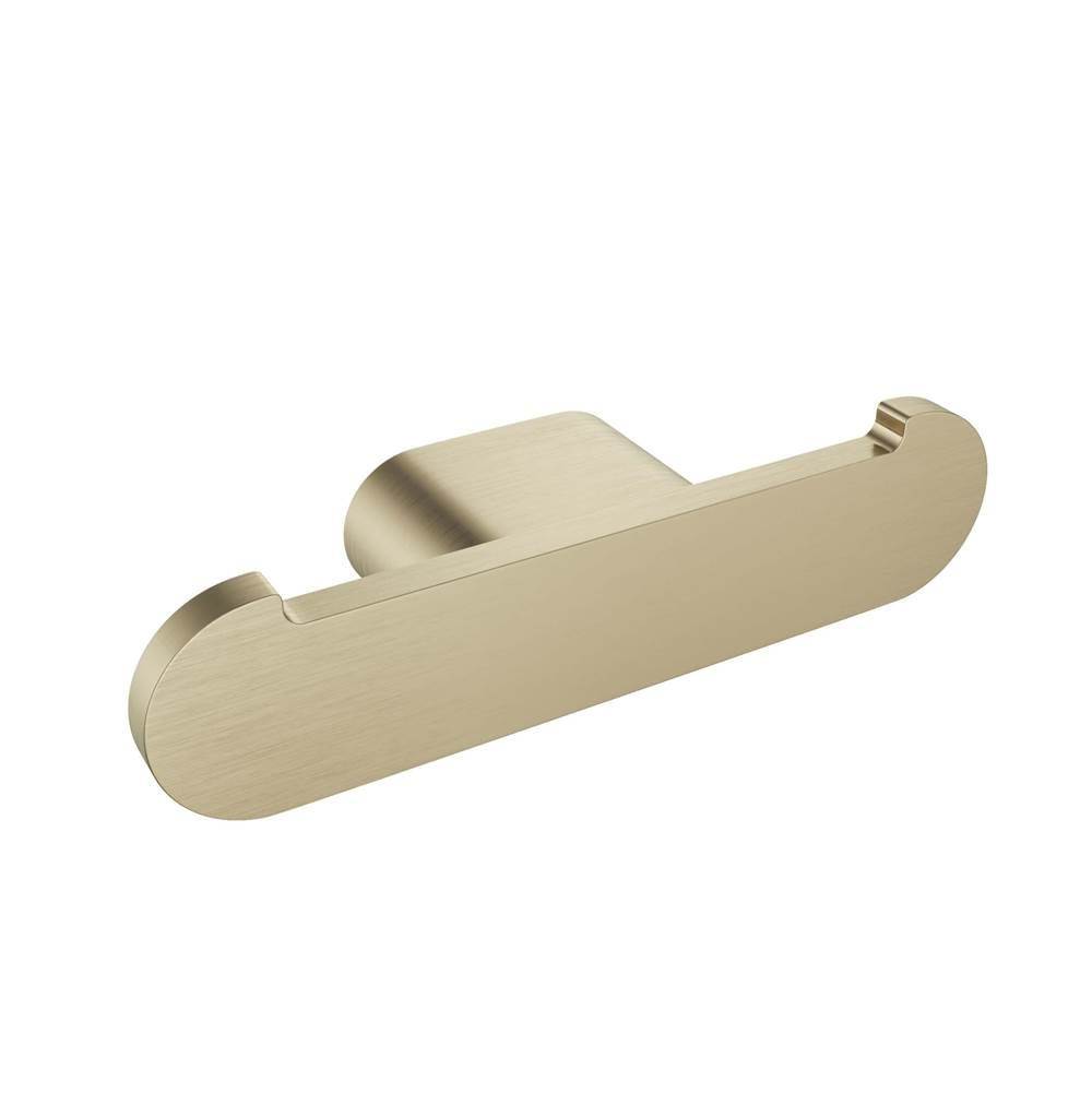 ICO Bath Flow Double Towel Hook - Brushed Gold Light-related