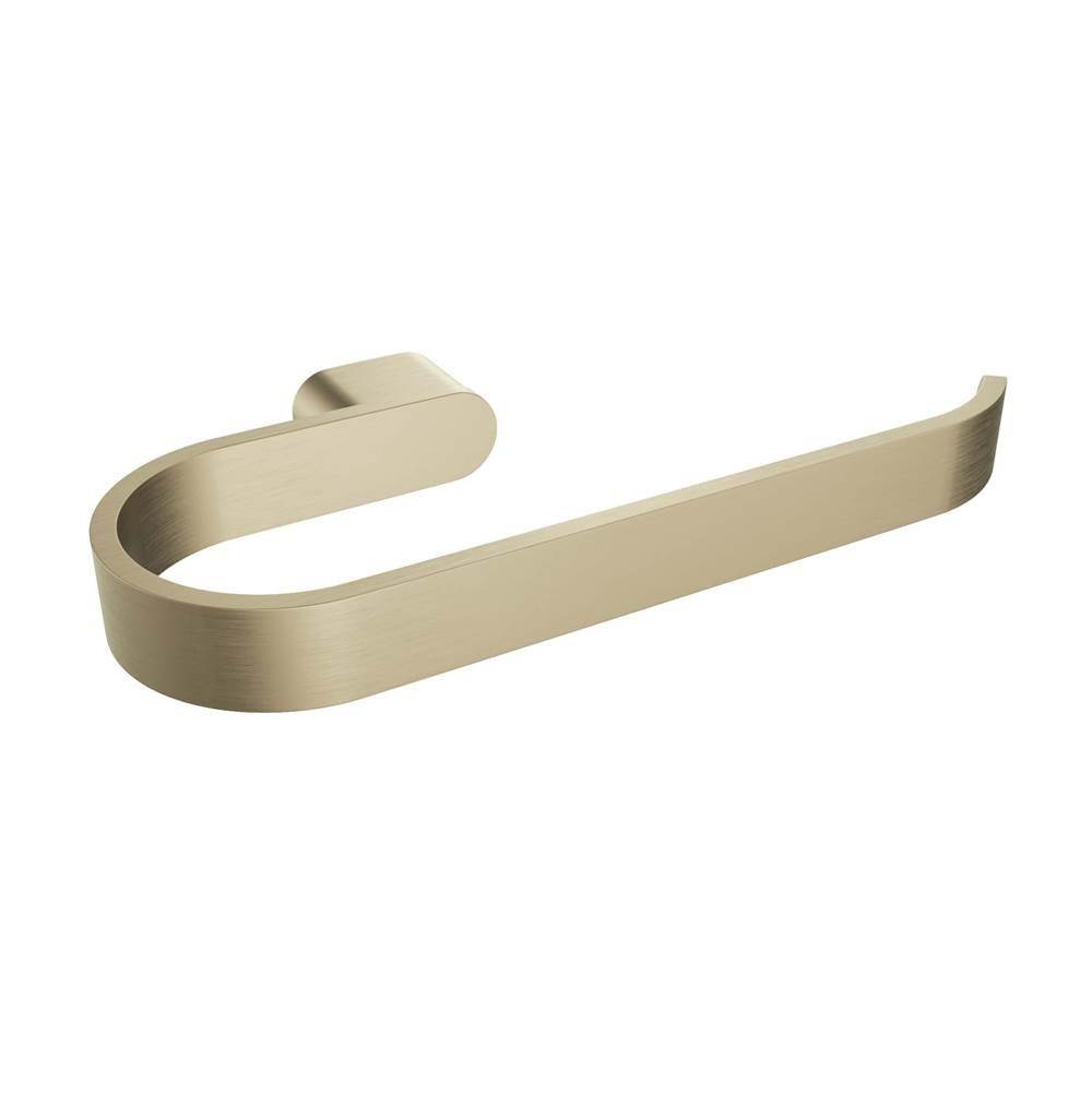ICO Bath Flow 8'' Towel Bar - Brushed Gold Light-related
