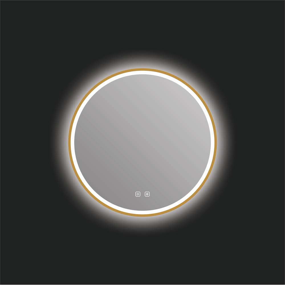 ICO Bath Denver 24'' LED Mirror - Brushed Gold-shop