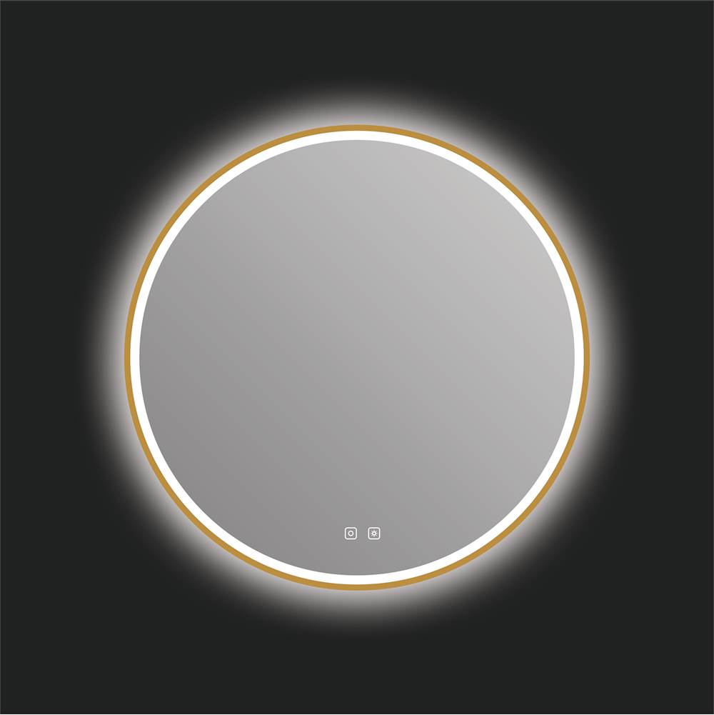 ICO Bath Denver 30'' LED Mirror - Brushed Gold-shop