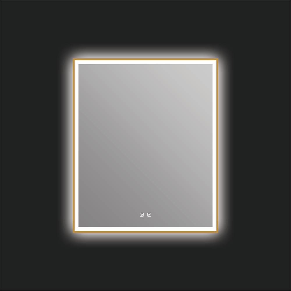 ICO Bath Eden 30'' x 36'' LED Mirror - Brushed Gold-shop