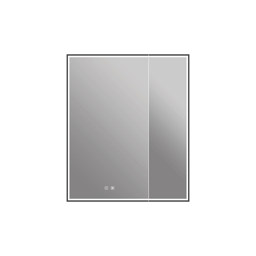 ICO Bath Nova 30'' x 36'' LED Medicine Cabinet - Matte Black-shop