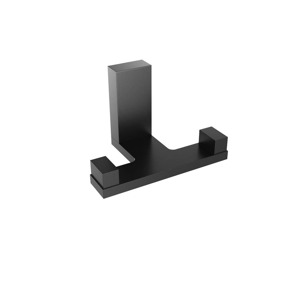 ICO Bath Fire Double Towel Hook - Matte Black-related