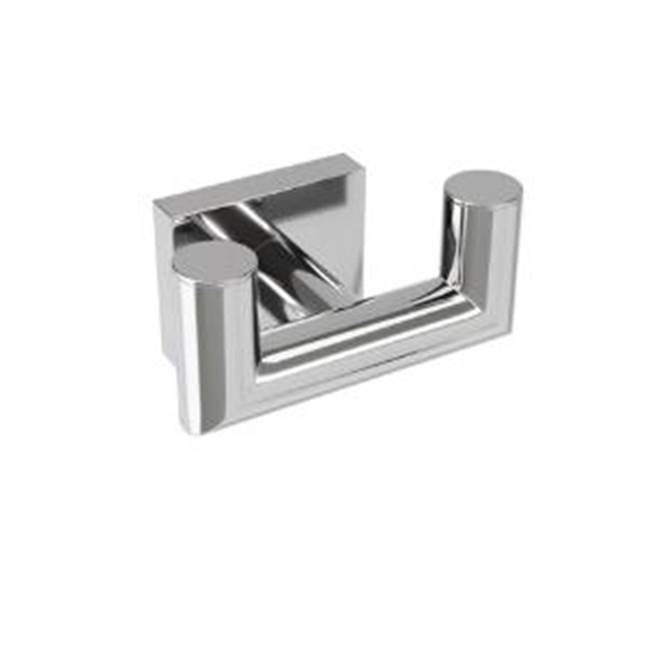 ICO Bath Crater Double Towel Hook - Chrome-related