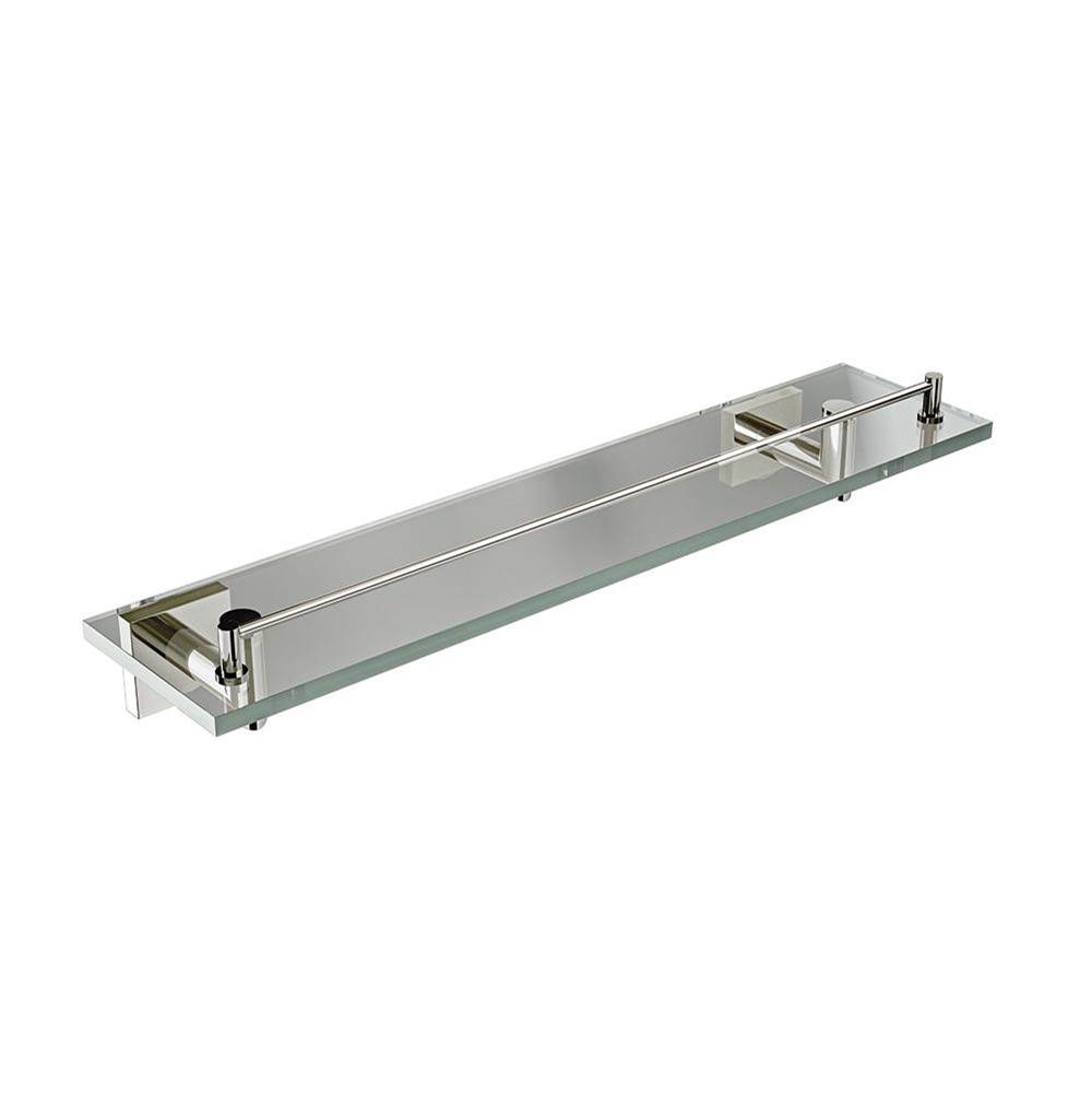 ICO Bath Crater Glass Shelf - Polished Nickel-related