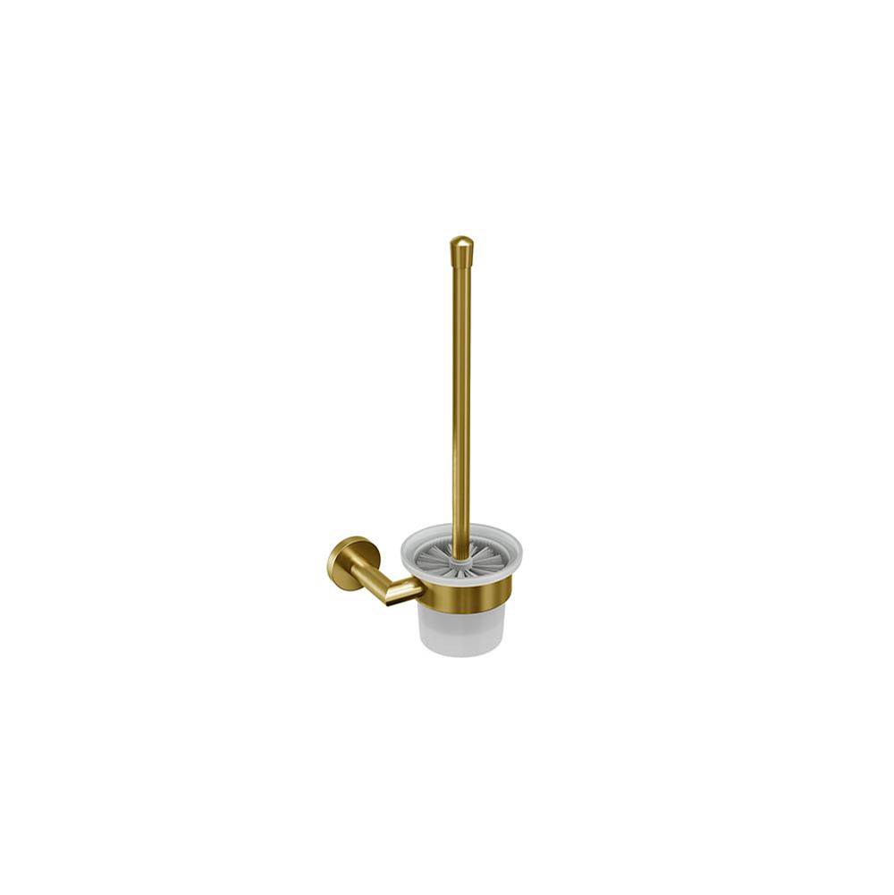 ICO Bath Summit Wall-Mounted Toilet Brush - PVD Brushed Gold-shop
