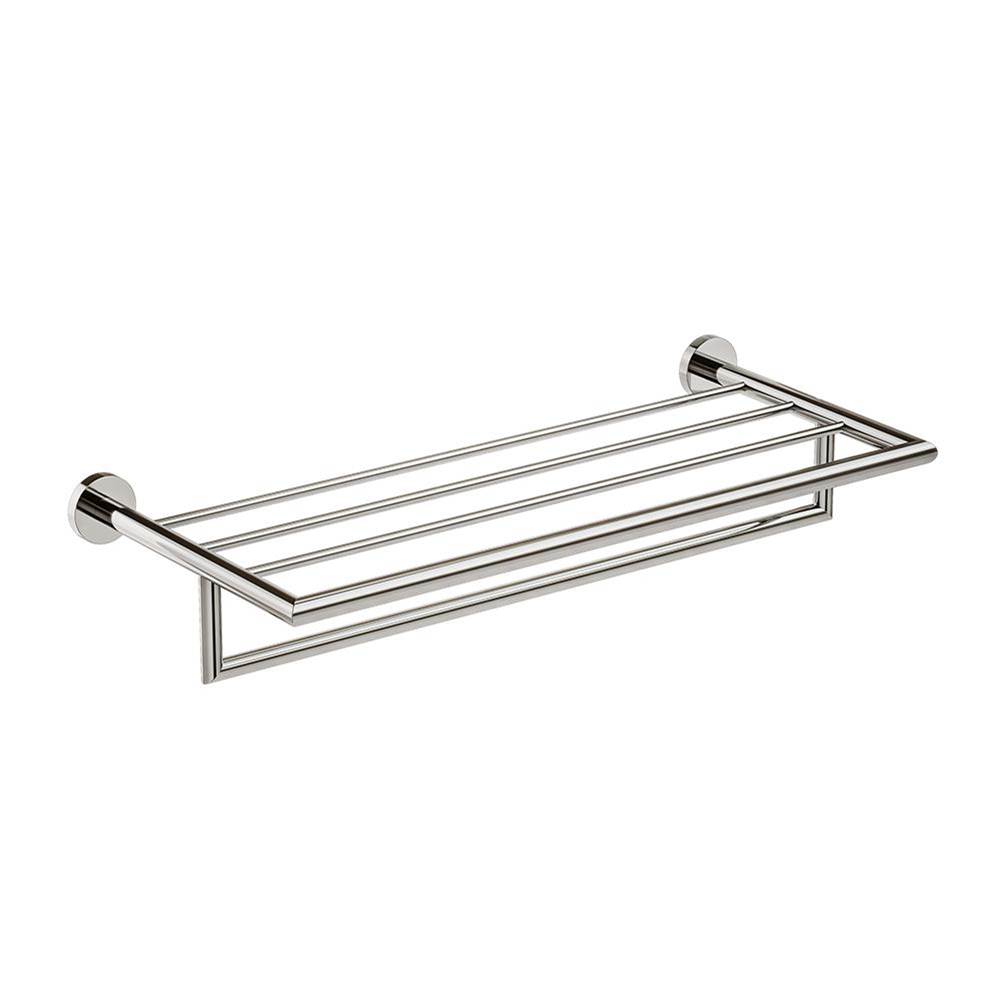 ICO Bath Summit Towel Shelf With Bar - Polished Nickel-shop