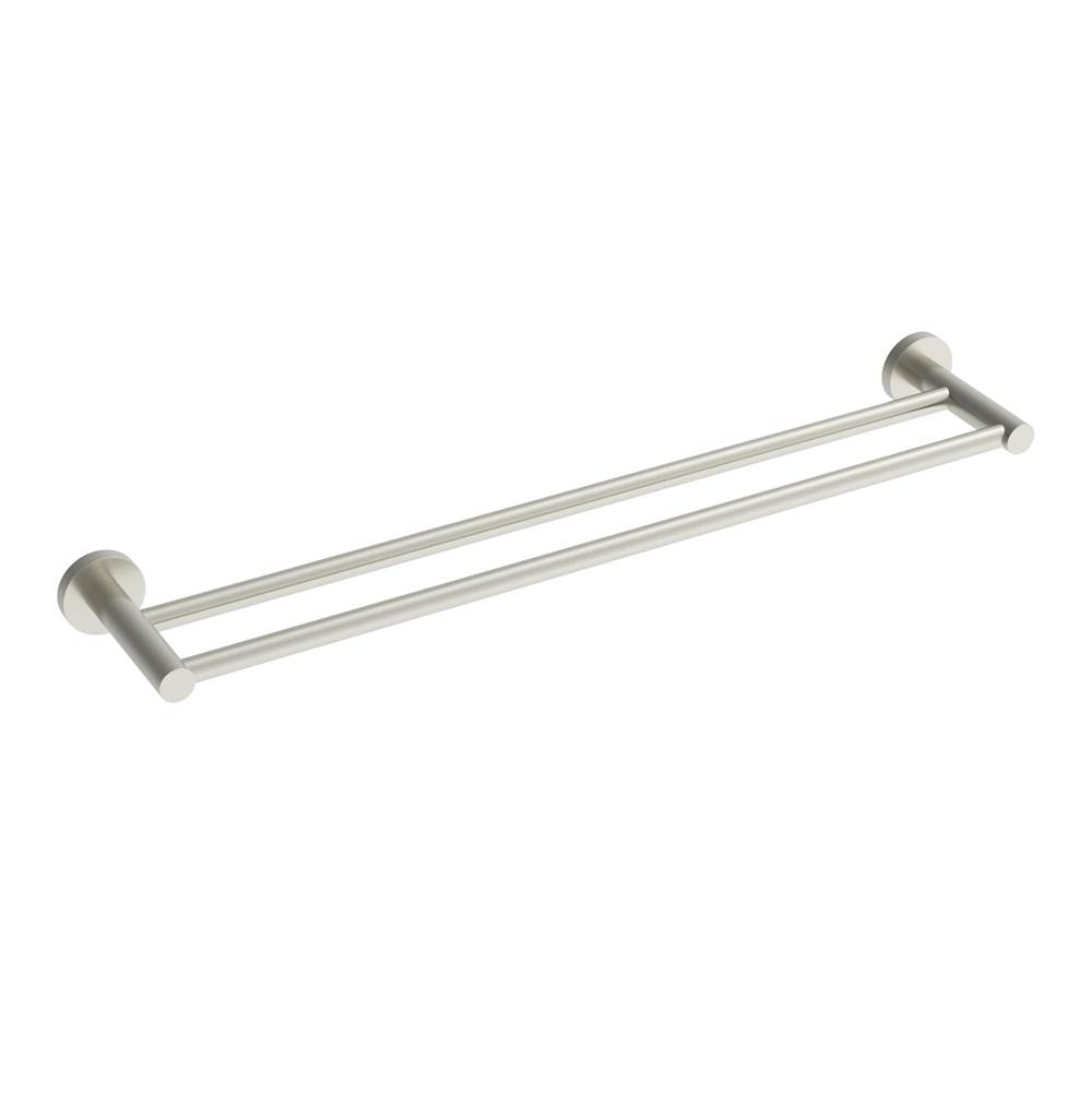 ICO Bath Lava 24'' Double Towel Bar - Brushed Nickel-shop