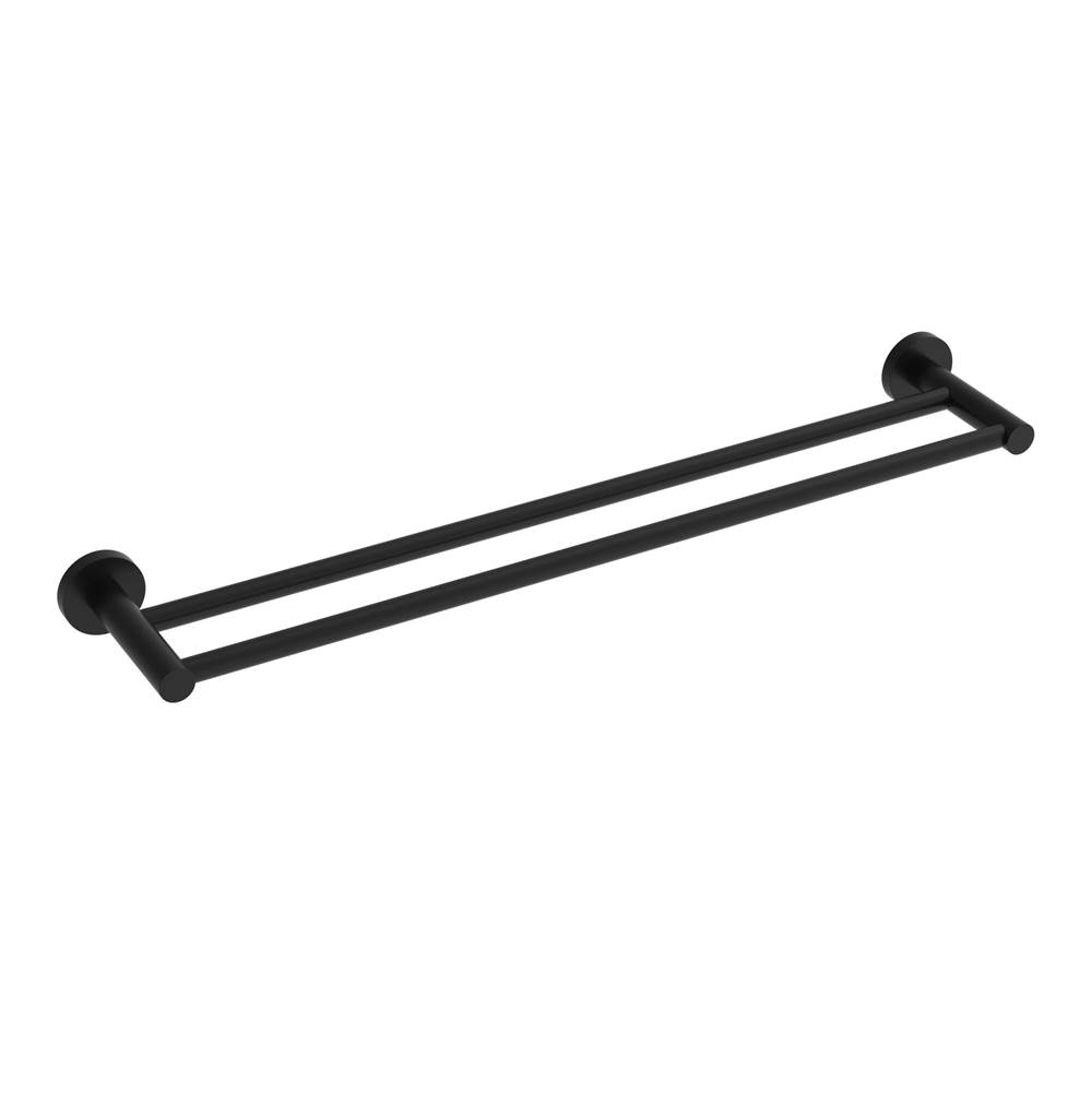 ICO Bath Lava 24'' Double Towel Bar - Matte Black-shop