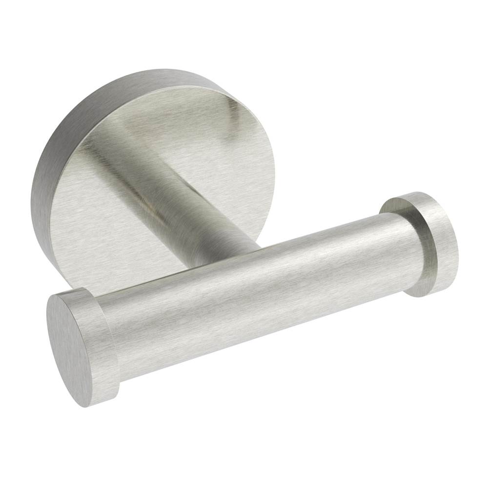 ICO Bath Lava Double Towel Hook - Brushed Nickel-shop