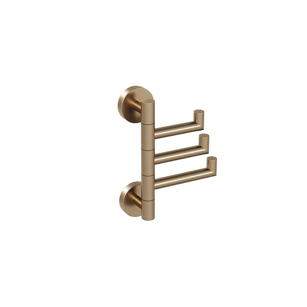 ICO Bath Lava Swivelling Towel Hook - PVD Brushed Bronze-shop