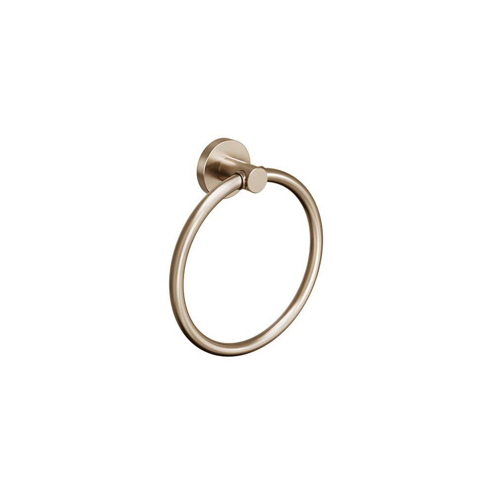 ICO Bath Lava Towel Ring - PVD Brushed Bronze-shop